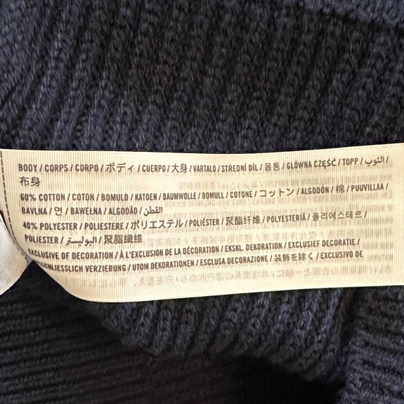 Hollister Navy Crew Neck Sweater - Picture 3 of 5